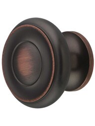 Primrose Ringed Cabinet Knob - 1 1/2" Diameter